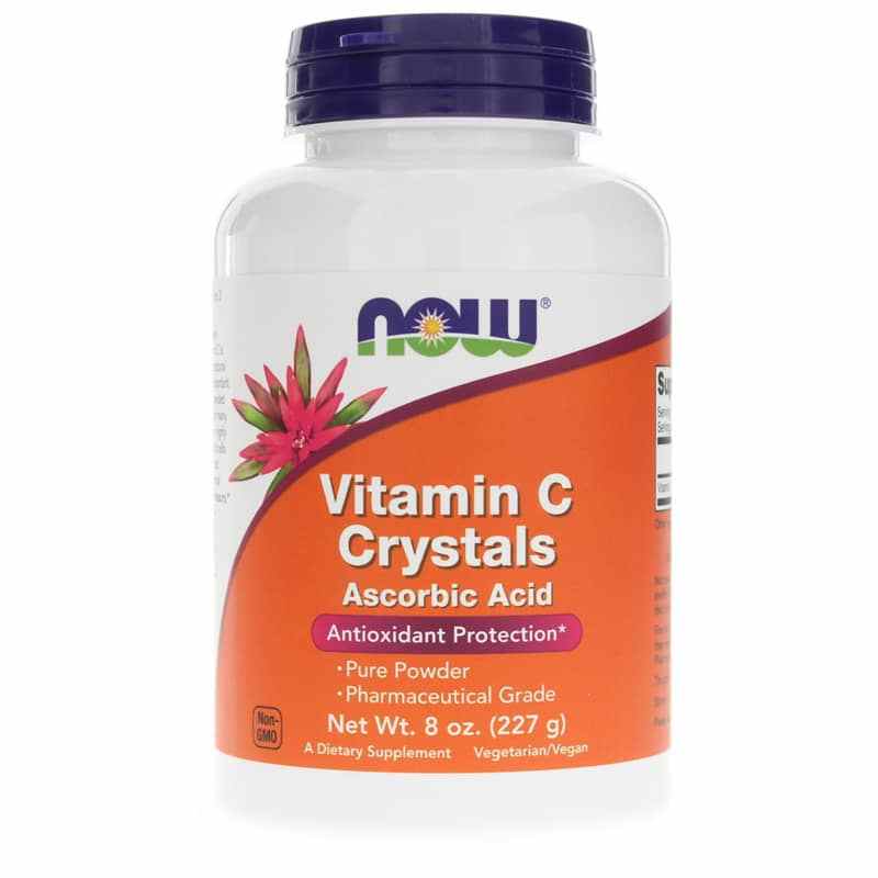 Vitamin C Crystals Ascorbic Acid Powder, NOW Foods
